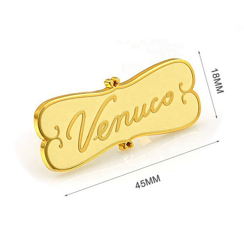 Fashion Embossed Logo Metal Label for Handbags, Custom Fashion Metal Name Plate for Bags*