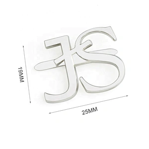 Kangsheng Factory Custom Brand Letter Metal Logo, Design Nickel Metal Letter Label for Handbags