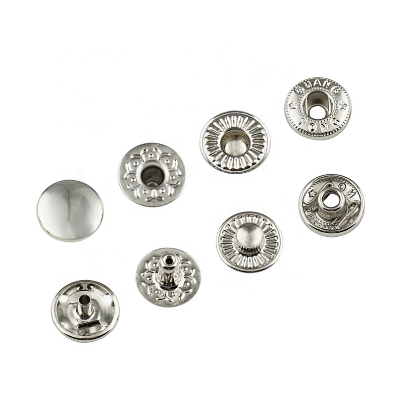 Wholesale Four Parts Press Metal Snap Button, Iron Snap Button For Jacket And Garment