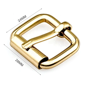 Wholesale Bag Parts Accessories Fancy Gold Metal Pin Buckle, Custom Gold Metal Buckle with Pin for Belt
