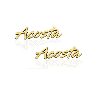 Handbag Hardware Custom Silver Letters Metal Logo Plate for Purse, Bag Accessories Metal Letters Logo