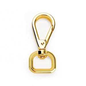 Wholesale Hot Sale High Quality Zinc Alloy 16mm Gold Metal Spring Snap Hook for Handbags