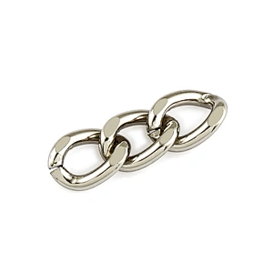 12mm Width Nickel Iron Metal Chains For Bag