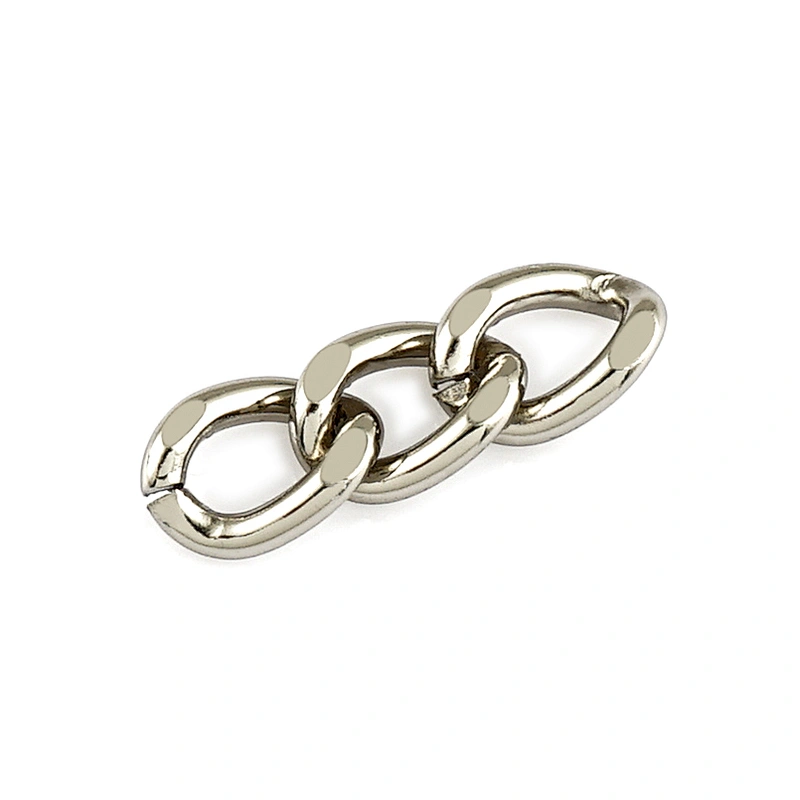 12mm Width Nickel Iron Metal Chains For Bag