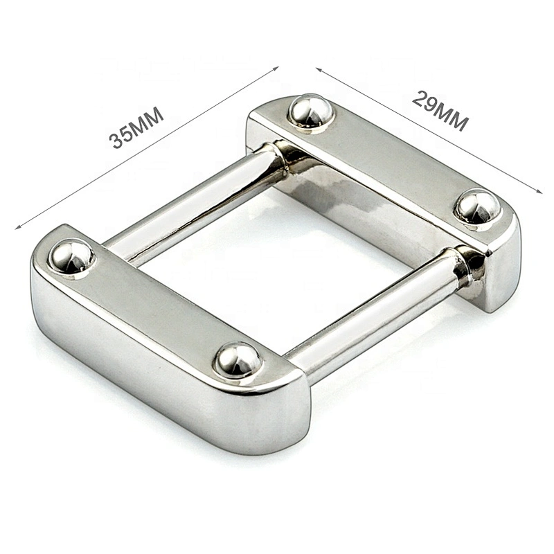 Factory Direct Wholesale Metal Square Buckle for Backpack, 25mm Silver Metal Buckle for Handbags