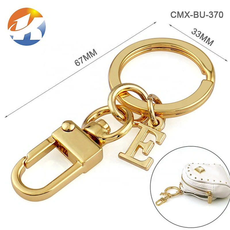 10mm Tail Gold Metal Handbag Snap Hook, Nickel-free Plated Metal Spring Snap Hook for Bags