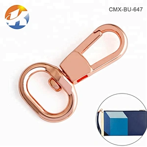 Hot Selling High Quality Fashion Rose Gold Metal Swivel Snap Hook For Handbags