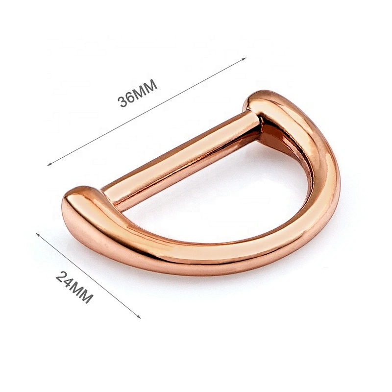 Bag Accessories Rose Gold Metal D Ring Hardware