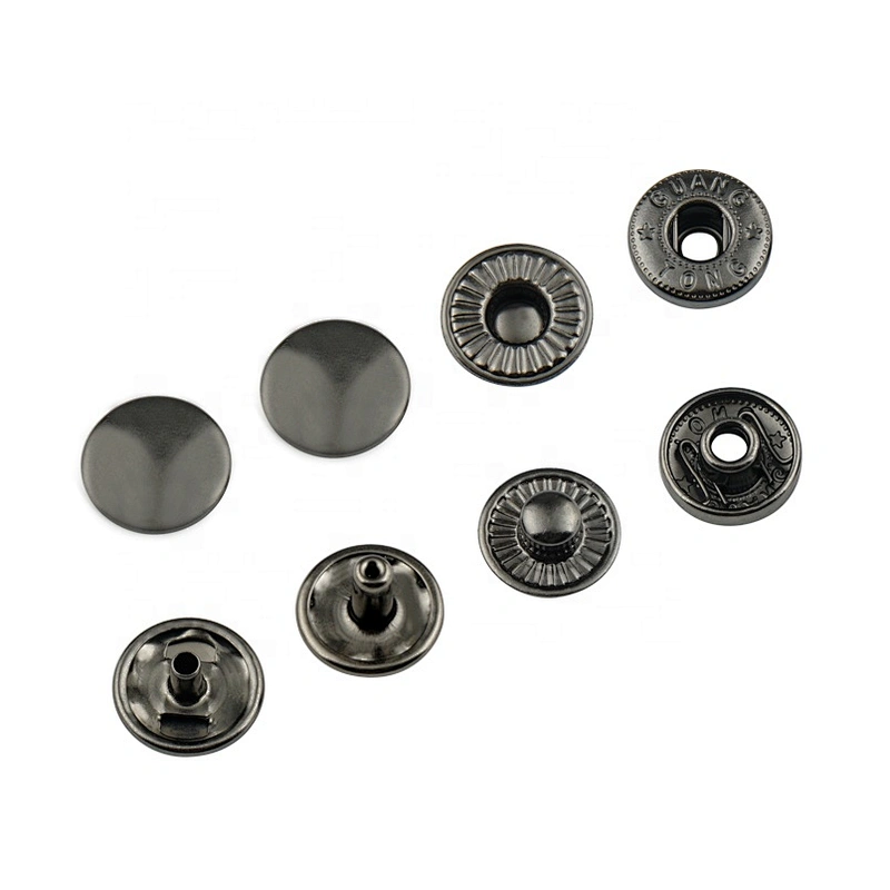 Wholesale Four Parts Press Metal Snap Button, Iron Snap Button For Jacket And Garment