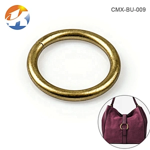 Bag Accessories Bronze Iron Metal O Ring, Wholesale Antique Brass 32mm Round Metal Ring for Backpack
