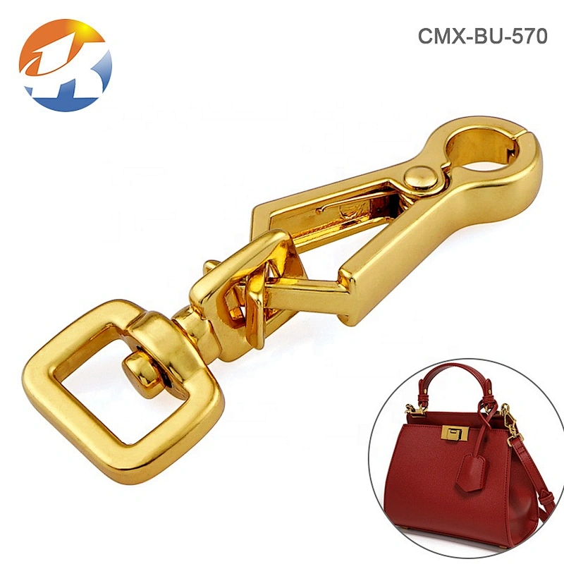 Professional Manufacture Fashion Dull Gold Metal Clip Hook For Bag