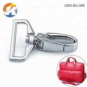 Handbag Hardware Nickel Metal Snap Clasp Hook, Custom Metal Spring Snap Hook for Bag Strap