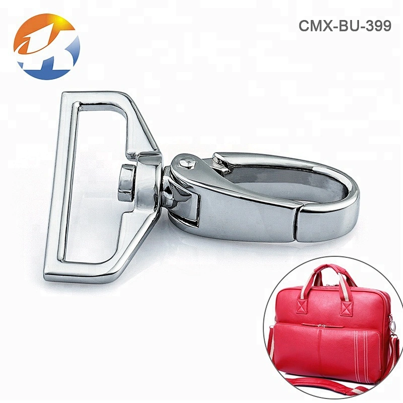 Handbag Hardware Nickel Metal Snap Clasp Hook, Custom Metal Spring Snap Hook for Bag Strap