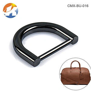 Wholesale High Grade Gunmetal Metal D Ring, Handbag Hardware Custom Metal D-ring for Bag's Strap