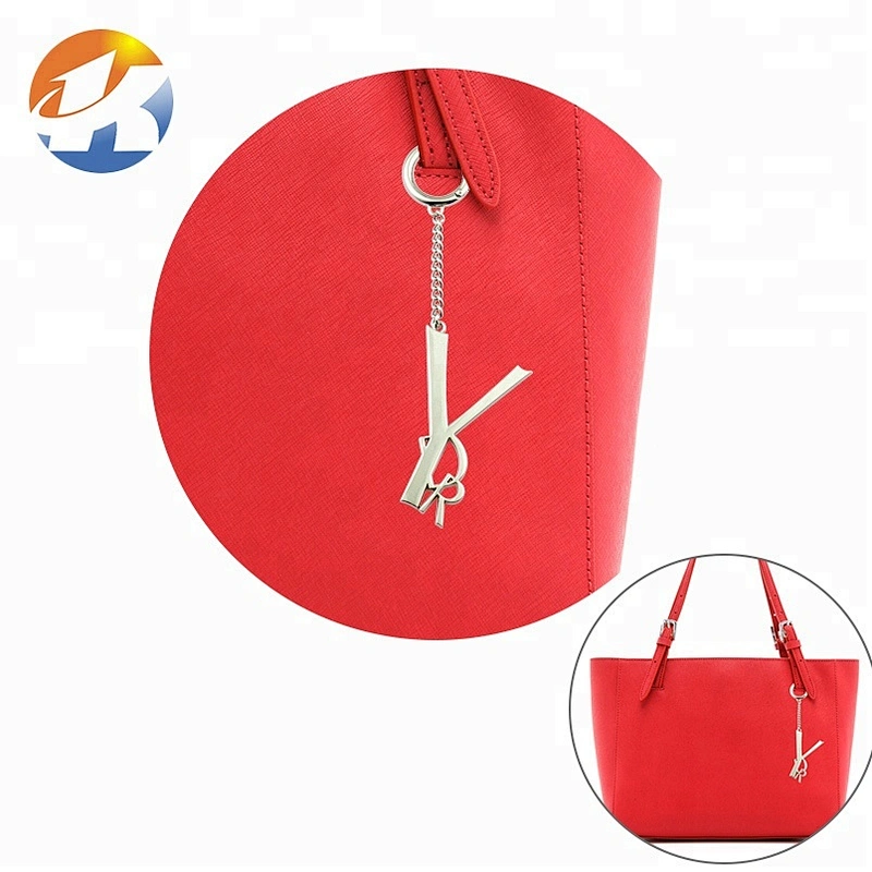 Custom High Grade Handbag Hardware Hang Letters Metal Logo Tag, Fashion Design Metal Hanging Tag for Bags