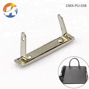 Rectangle With Arc Alloy Custom Metal Logo For Bags