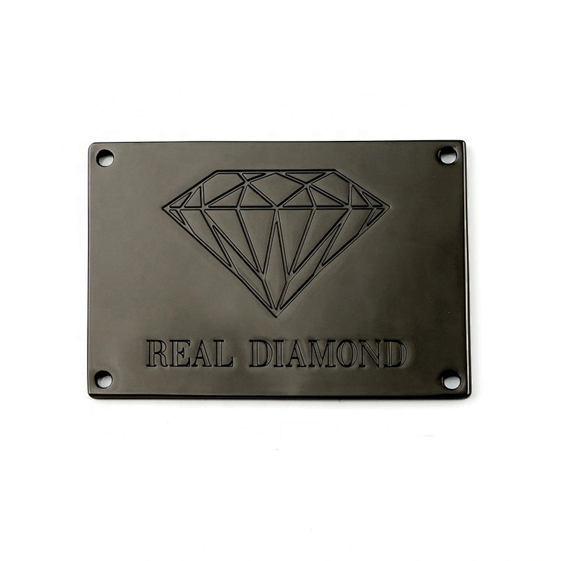 Custom Brand Logo Metal Charms Tag For Bag, Bag Accessory Custom Metal Logo Label Naming Tag