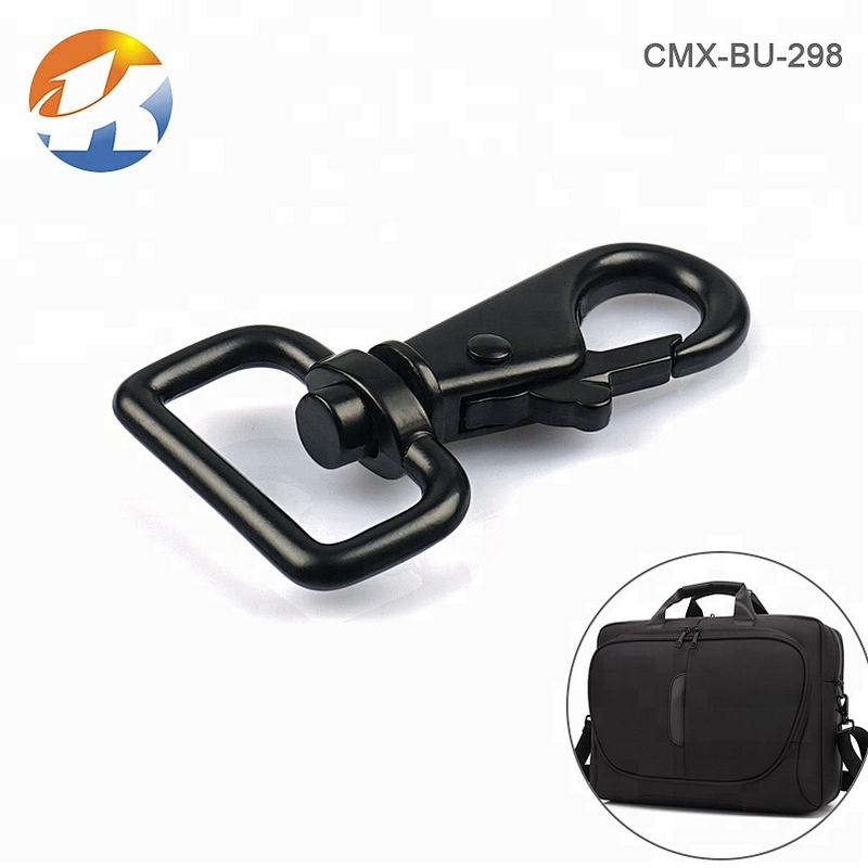 Dongguan Manufacturer Wholesale Factory Price Black Dog Metal Snap Hook, Zinc Alloy Metal Snap Hook Swivel for Bag Accessories