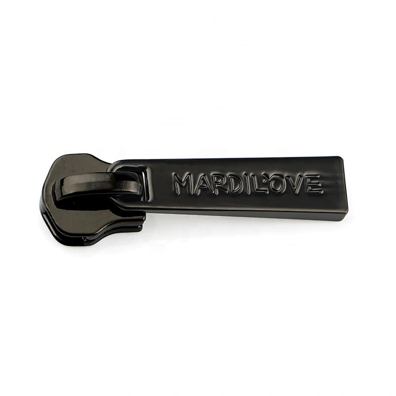 Bag Accessories Metal Black Zipper Pull Tabs, Matte Black Metal Zipper Puller Backpack