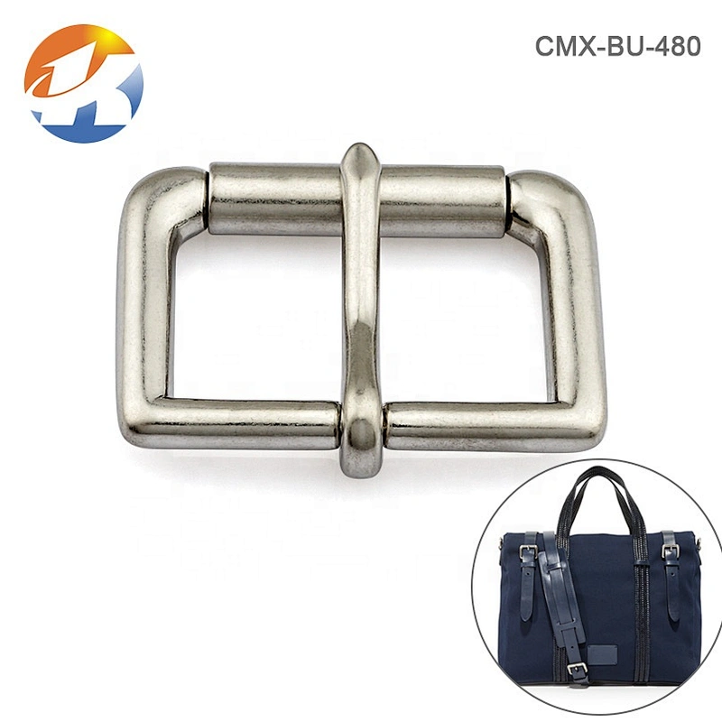 Wholesale 1.5 Inch Metal Roller Pin Belt Buckle, Custom Zinc Alloy Metal Pin Buckle for Men Belt