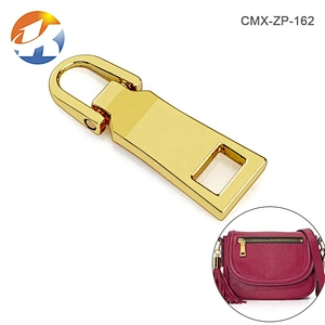 Hot Sale Zinc Alloy Metal Zip Puller for Clothing, Bag Hardware Custom Gold Metal Zipper Puller for Handbags
