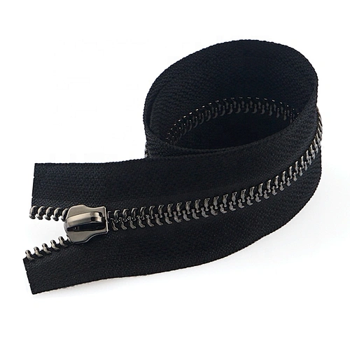 High End Handbags Hardware Custom Metal Zipper with Gunmetal Tooth for Clothing