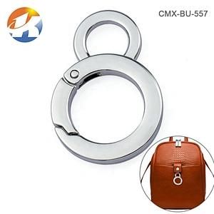 Wholesale Fashion High Quality 20mm Metal Key Ring Clasp, Zinc Alloy Metal Snap Hook with Hole for Bags