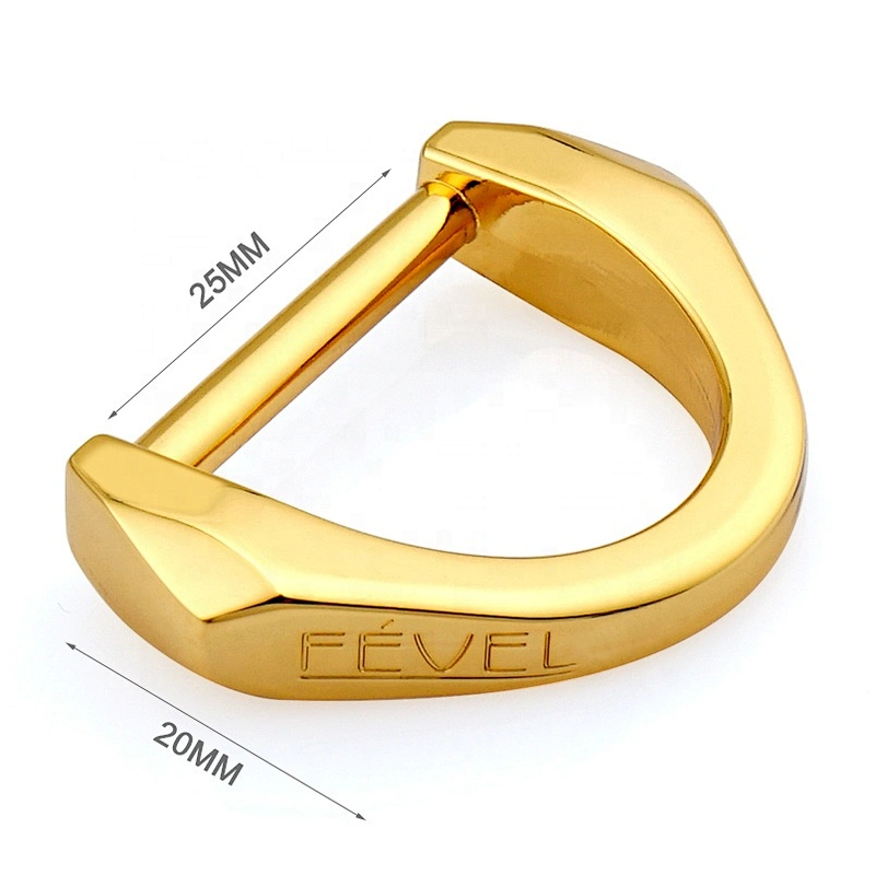 High Quality Design Fashion Gold 2 Inch D Ring Metal Belt Buckle for Clothing