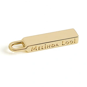 Custom Made Zipper Pull Metal, Gold Fancy Metal Zipper Puller For Handbag