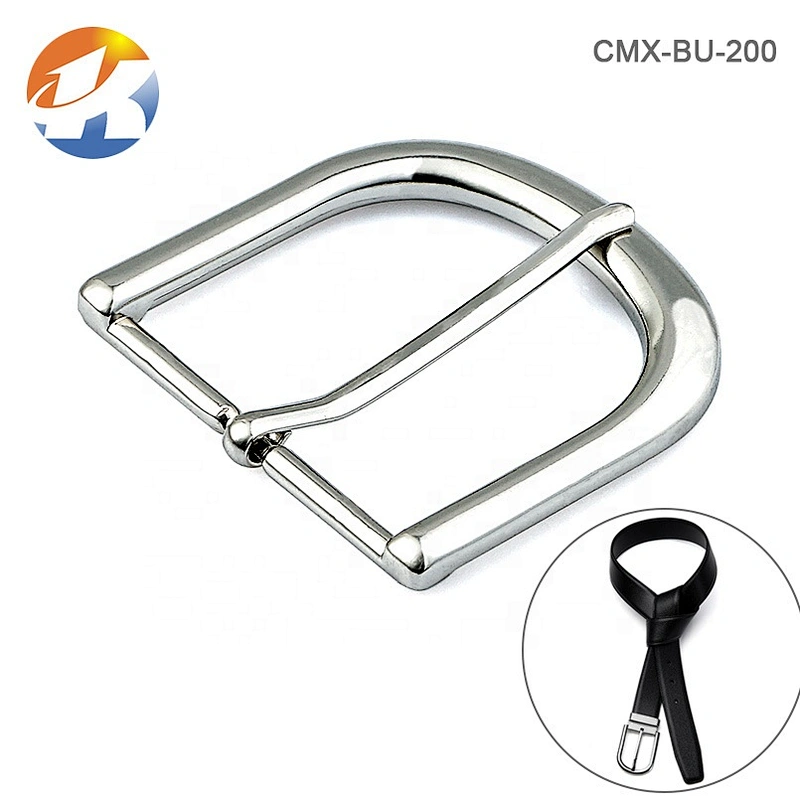 Custom Zinc Alloy Nickel Metal Pin Buckle, Wholesale Man Belt Buckle