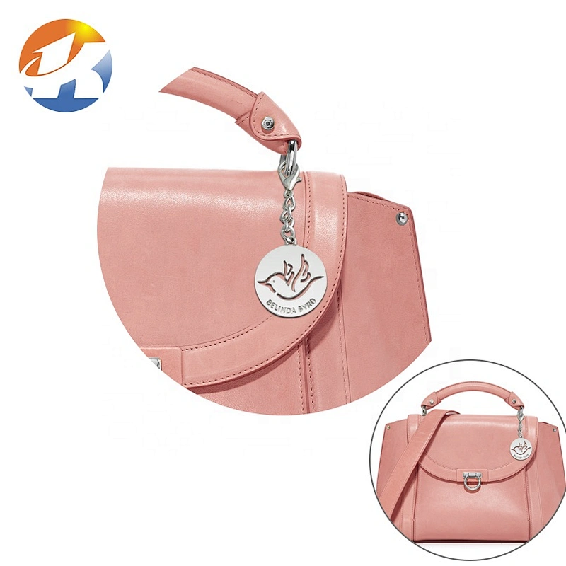 Special Style Engraving Hollow Logo Metal Bag Label Tags For Handbags