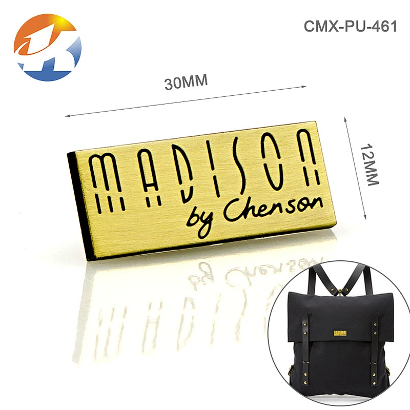 Fashion Hollow Pattern Gold Custom Made Metal Logo Charms