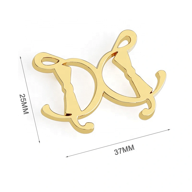 Wholesale Design Bag Hardware Gold Metal Logo Plate, Custom Metal Label for Handbag