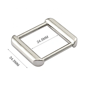Wholesale Bag Accessories 1 Inch Silver Square Metal Buckle for Bag's Strap