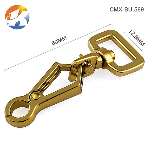 Fashion Special Color Tea Gold Metal Hook Clasp For Bags