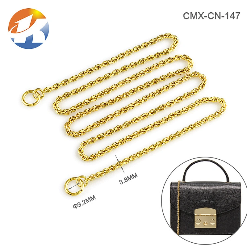 Fashion Gold Plated Metal Chains For Bags