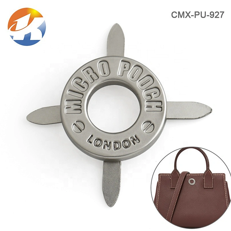 Bag Accessories Round Engraved Logo Metal Tag, Custom Metal Name Plate for Bag*