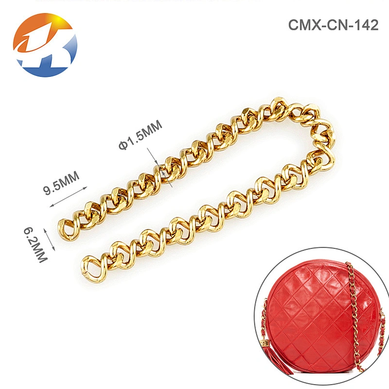 High Grade Gold Metal Chain Purse Straps