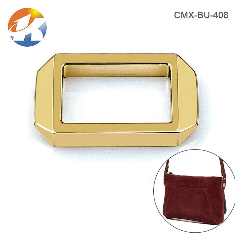 Wholesale Bag Accessories Factory Price Metal Bag Buckle, Custom Square Gold 20mm Metal Buckle for Handbag