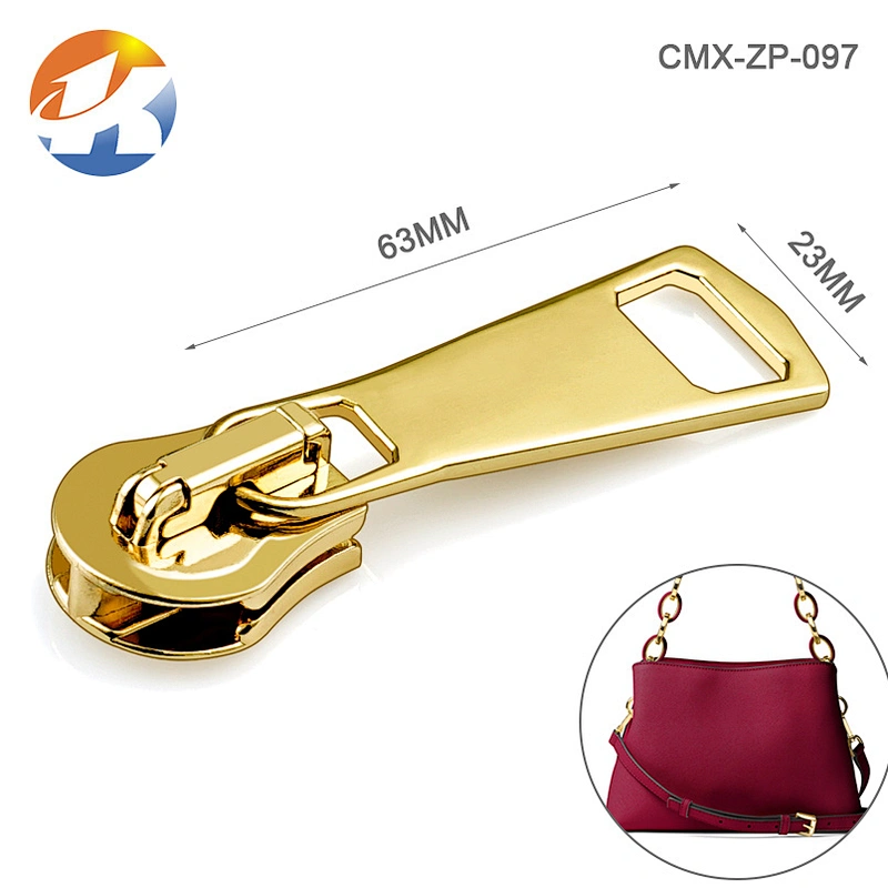 High Grade Hardware Metal Custom Zip Puller For Handbags