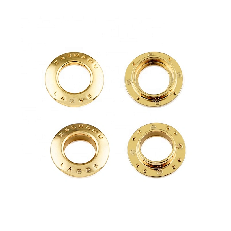 Bag Accessories Custom Colored Gold Metal Ring Eyelets Grommet For Handbag