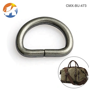 Wholesale Cheap Leather Bag Metal D-Ring Buckle 1 Inch, Matt Nickel Iron Metal D Ring for Backpack