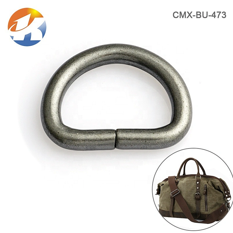Wholesale Cheap Leather Bag Metal D-Ring Buckle 1 Inch, Matt Nickel Iron Metal D Ring for Backpack