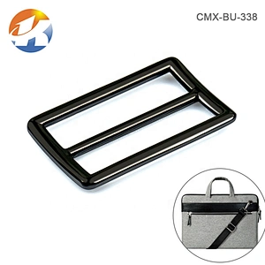 High Quality Custom Zinc Alloy Adjustable buckle metal, Gunmetal Tri Glide Strap 38mm Adjuster Bag Metal Buckle for Backpack