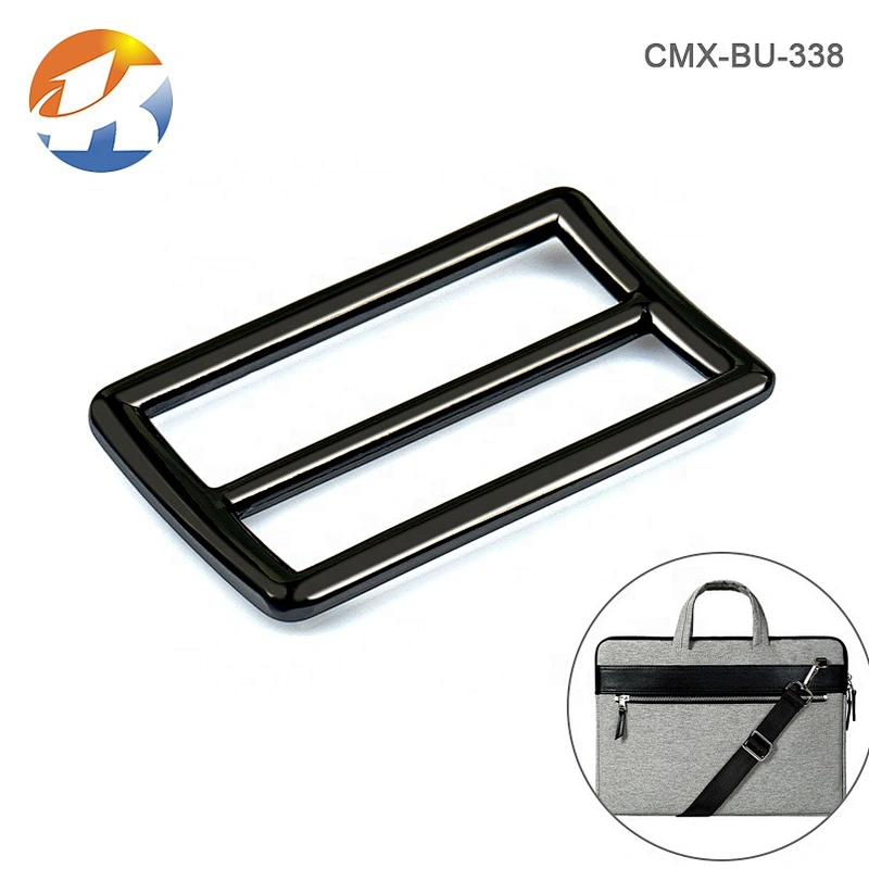 High Quality Custom Zinc Alloy Adjustable buckle metal, Gunmetal Tri Glide Strap 38mm Adjuster Bag Metal Buckle for Backpack