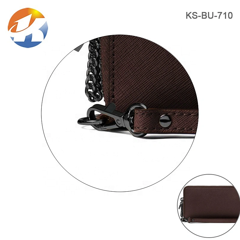 Wholesale Bag Hardware 12mm Black D Ring Tail Metal Swivel Strap Hook For Lanyard