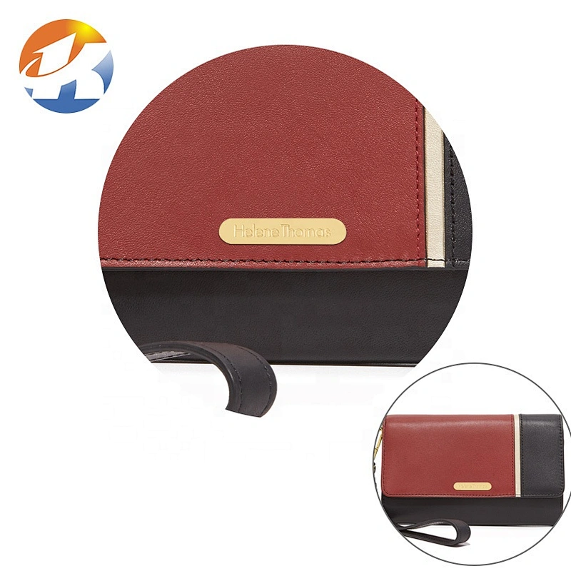 Fashion Gold Plated Metal Nameplate, Custom Engraved Logo Metal Label for Handbags