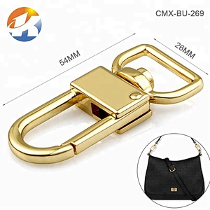 Professional Manufacturer Handbag Metal Spring Snap Hook Buckle, Custom Gunmetal Metal Swivel Snap Hook for Bags