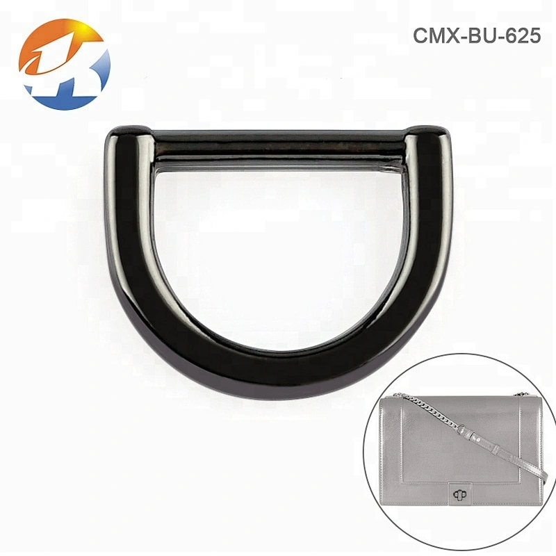 Bag Metal Accessories Zinc Alloy Small D Ring, 11mm Gunmetal Metal D-ring for Bag Handbag