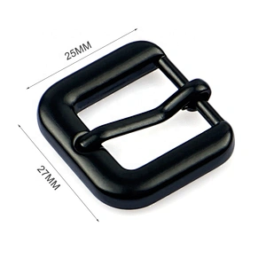 Factory Direct Wholesale Black Metal Pin Buckle Zinc Alloy, Bag Hardware Supplies Custom Adjuster Metal Buckle for Bags Handbags